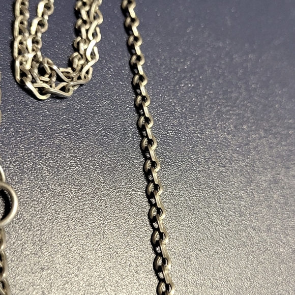 Sterling Silver Unisex Fish bone necklace 1960s marked Taxco Mexico 925 FC - Picture 2 of 8